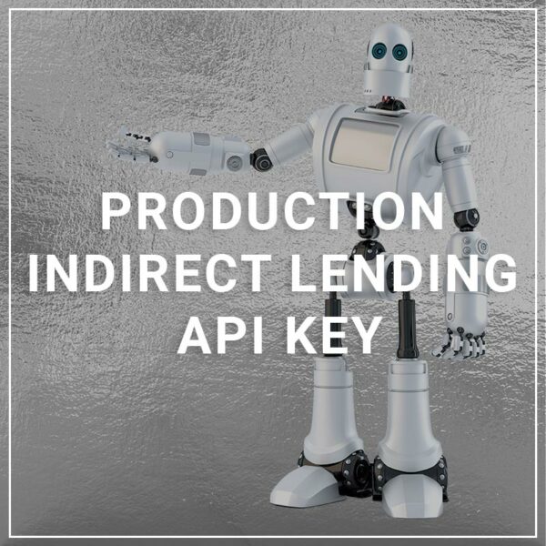 production Indirect lending API Key