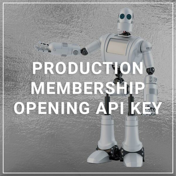 Production Membership Opening API Key