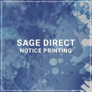 Sage Direct Notice Printing