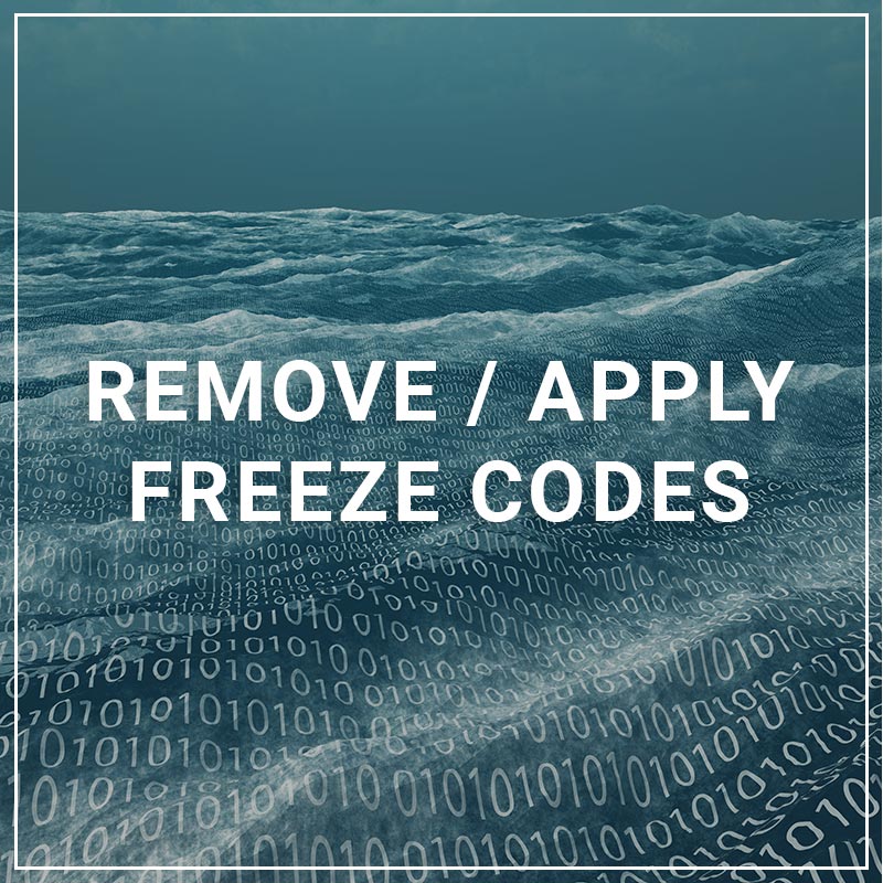 Remove Apply Freeze Codes CU Answers Store