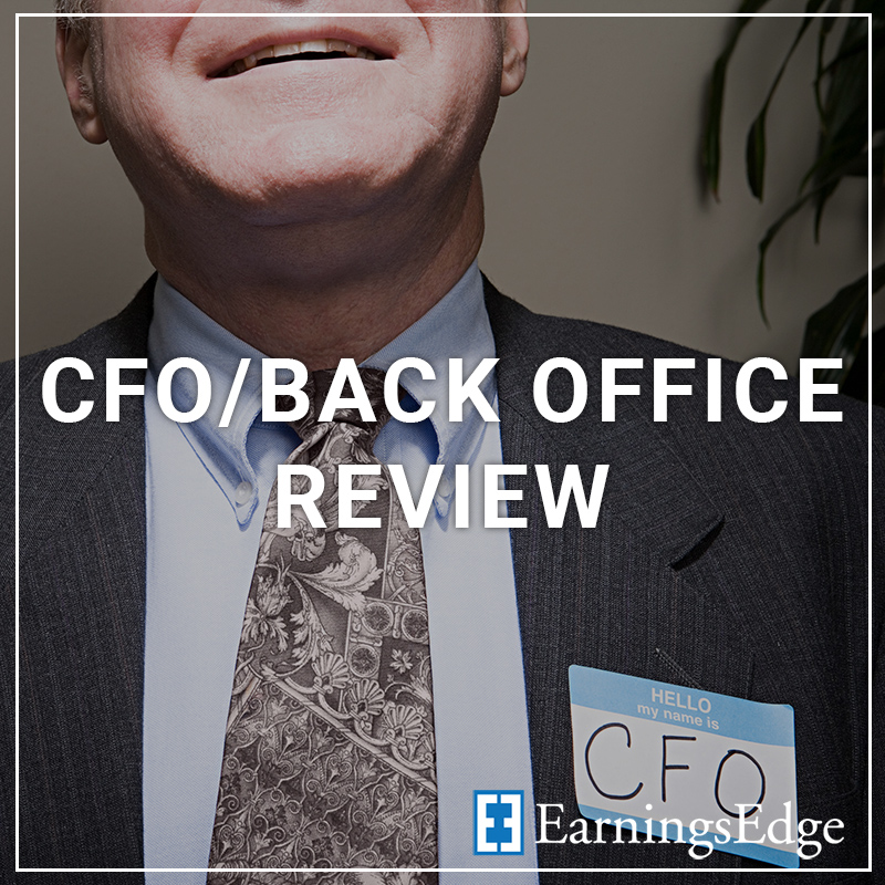 CFO/Back office Review - a service by Earnings Edge