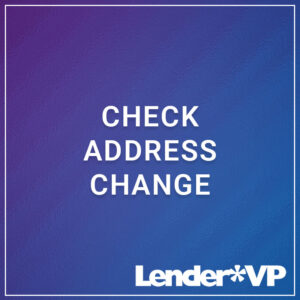 Check Address Change