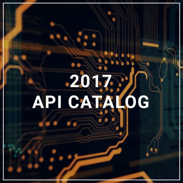 2017 API Catalog