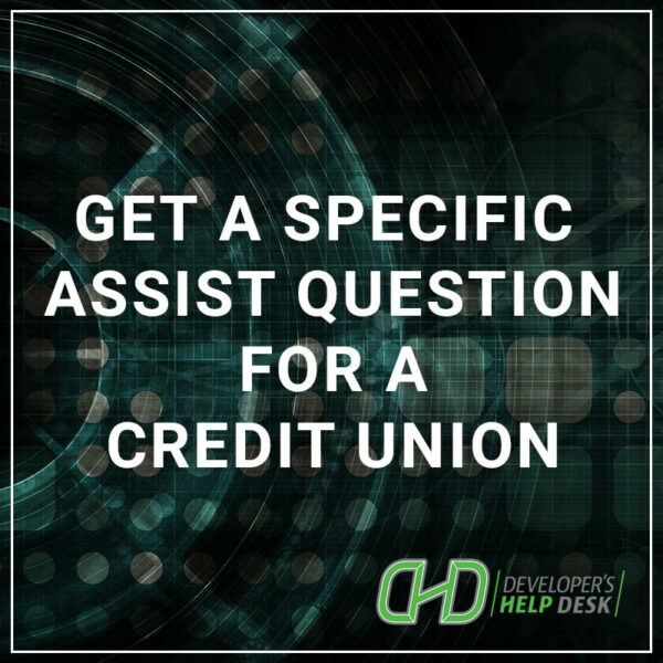 Get a Specific Assist Questions for a Credit Union