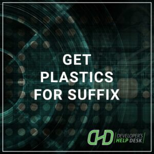 Get Plastics for Suffix