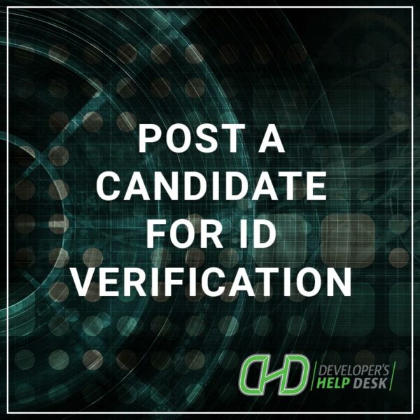 Post a Candidate for ID Verification