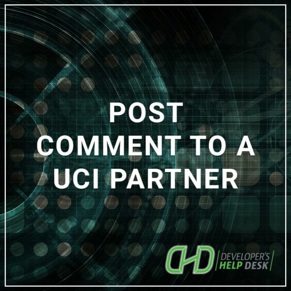Post a Comment to a UCI Partner