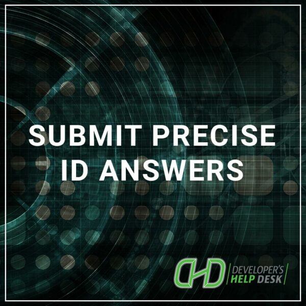 Submit PreciseID Answers