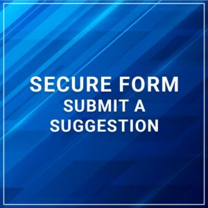 Secure Form - Submit a Suggestion