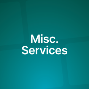 Miscellaneous Services