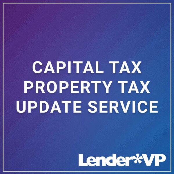 Capital Tax - Property Tax Update Service