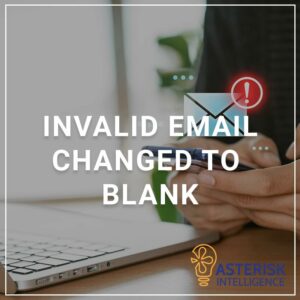 Invalid Email Changed to Blank