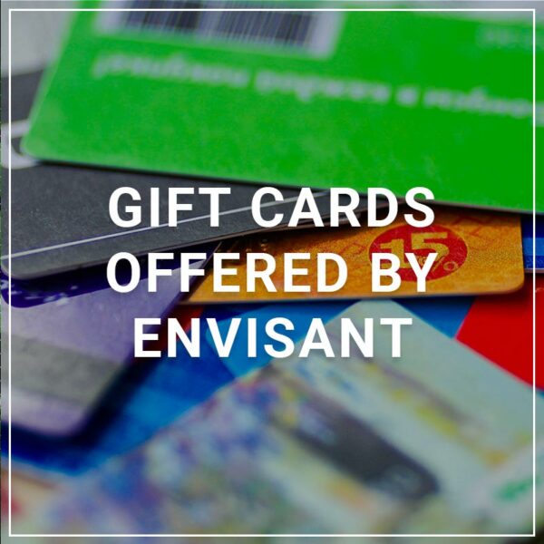 Gift cards offered by envisant.